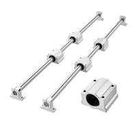 VEVOR Rail de Guidage Linéaire SFC25 Rails Linéaires 1000 mm 2 PCS Blocs Roulement à Billes 4 PCS pour Bricolage Machine à Graver Fraiseuse Tour Plaque Basculante Entraînement, Antirouille Précision