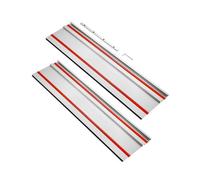 VEVOR Rail de Guidage pour Scie Circulaire, Lot de 2, Guide de Scie à Rail en Aluminium et Fer, 700 mm, avec 1 Connecteur, Guidage de Scies à Rail pour des Coupes Plus Longues du Travail de Bois