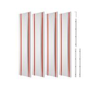 VEVOR Rail de Guidage pour Scie Circulaire, Lot de 4, Guide de Scie à Rail en Aluminium et Fer, 700 mm, avec 3 Connecteurs, Guidage de Scie à Rail pour des Coupes Plus Longues du Travail de Bois