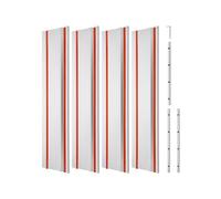 VEVOR Rail de Guidage pour Scie Circulaire, Lot de 4, Guide de Scie à Rail en Aluminium et Fer, 700 mm, avec 3 Connecteurs, Guidage de Scie à Rail pour des Coupes Plus Longues du Travail de Bois