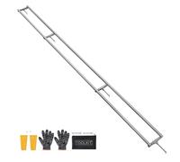 VEVOR Rail de Guidage pour Scierie Mobile Portative, Portée de Coupe 3,66 m, Guide à Rail Réglable Aluminium pour Tronçonneuse, avec 4 Barres Transversales, 2 Cales, pour Constructeurs et Menuisiers