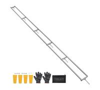 VEVOR Rail de Guidage pour Scierie Mobile Portative, Portée de Coupe 4,57 m, Guide à Rail Réglable Aluminium pour Tronçonneuse, avec 6 Barres Transversales, 4 Cales, pour Constructeurs et Menuisiers