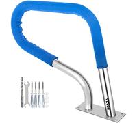 VEVOR Rail de piscine 30x22 Garde-corps de piscine en acier inoxydable 304, 250LBS Main courante de piscine, humanisée avec couvercle de poignée bleu et mèche M8 et vis autotaraudeuses
