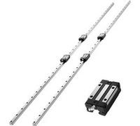 VEVOR Rail Guidage Linéaire HGR20 2 Rails Guidage 2000 mm 4 Blocs de Roulement