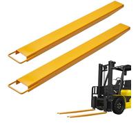 VEVOR Rallonges de Fourches à Palette 1520x115 mm Extensions de Fourche pour Chariot Élévateur Industriel 1 Paire Acier au Carbone Robuste pour Déplacer et Transporter Charges Volumineux Lourds, Jaune