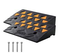 VEVOR Rampe de seuil – 2 pièces, hauteur 11 cm, caoutchouc, capacité 15 tonnes, 50×32×11 cm