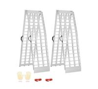 VEVOR Rampe d'accès en Aluminium, 2 pièces, Rampe de Chargement Pliable, Charge de 907 kg, avec Surface Plus Large, Robuste, Stable et Universelle, avec poignées, pour VTT, UTV, Moto, vélo électrique