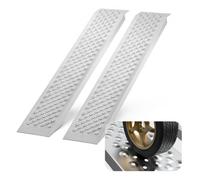 VEVOR Rampe de Chargement en Aluminium 2PCs 120 x 21,5 cm, Rampe d’Accès avec Capacité de Charge 399,2 kg, Léger et Portable, pour Moto/Moto Tout-Terrain/Remorque/VTT/UTV/Tracteur/Tondeuse à Gazon