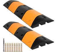 VEVOR Rampe de Protection Câble pour Allée Modulaire Caoutchouc Lot de 2 102 x 30 x 6 cm