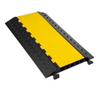 VEVOR Rampe de Protection de Câble Exterieur 35 x 4 mm Rampe de Cache-Câble 5 Canaux Passe Câble Sol Protecteur de Câble Sol Goulotte Passe Câble Couvre Câble Parking Entrepôt Concert Hôtel Scènes