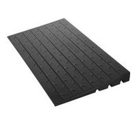 VEVOR Rampe de seuil en caoutchouc 7,5cm, 3 canaux, 1000kg, coudée, fauteuil roulant & scooter
