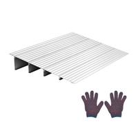 VEVOR Rampe de Seuil de Porte pour Fauteuil Roulant, Hauteur Max 115 mm, Charge Max 363 kg, Rampe en Alliage Aluminium pour Fauteuils Roulants, Scooters, Fauteuils Électriques, Déambulateurs, Vélos