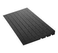 VEVOR Rampe de seuil en caoutchouc, 6,5 cm, couverture de cordon à 3 canaux, rampe de seuil solide, entrée coudée en caoutchouc, capacité de charge nominale 1000 kg pour fauteuil roulant et scooter