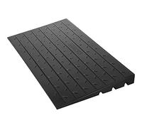 VEVOR Rampe de seuil en Caoutchouc, 7,5 cm, Couverture de Cordon à 3 canaux, Rampe de seuil Solide, entrée coudée en Caoutchouc, capacité de Charge nominale 1000 kg pour Fauteuil Roulant et Scooter