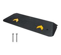 VEVOR Rampe de seuil caoutchouc 2,5 cm – 1 canal, 15 t, surface antidérapante – 113×24,1×2,5 cm