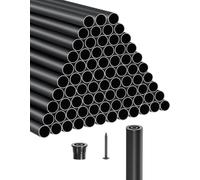 VEVOR Balustres d'Escalier en Métal Lot de 101 Tige Aluminium 813 mm Vis Embouts
