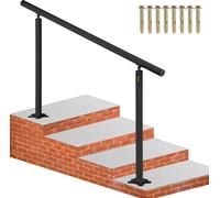 VEVOR Rampe d'escalier Main courante 0-5 marches 152,8x91cm Angle réglable Noir