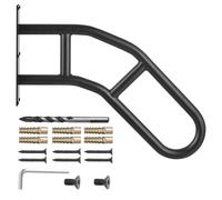 VEVOR Main courante d'escalier U – Rampe murale 813 mm noire mate pour 1–3 marches