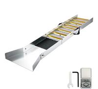 VEVOR Rampe d'Orpaillage Pliante 127 cm en Alliage d'Aluminium, Kit d'Orpaillage Portable, avec Tapis d’Orpaillage, Matériels pour Prospecteur d’Or, Rivière, Ruisseau, Orpaillage, Prospection, Dragage