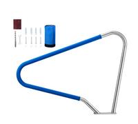 VEVOR Rampe Piscine 122x91,5 cm Main Courante Piscine Acier Inox 304 Charge 100 kg Barre de Sécurité pour Bords de Piscines, Parcs Aquatiques, Centres Spa, avec Housse Antidérapante, Montage sur Sol