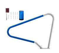 VEVOR Rampe Piscine 122x91,5 cm Main Courante Piscine Acier Inox 304 Charge 100 kg Barre de Sécurité pour Bords de Piscines, Parcs Aquatiques, Centres Spa, avec Housse Antidérapante, Montage sur Sol