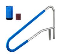 VEVOR Rampe Piscine 137x81 cm Main Courante Piscine Acier Inox 304 Charge 100 kg Barre de Sécurité pour Bords de Piscines, Parcs Aquatiques, Centres Spa, avec Housse Antidérapante, Montage Encastré