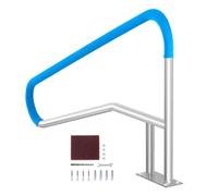 Rampe Piscine Main Courante Acier Inox avec Plaque de Base 1395 x 810 mm