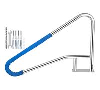 VEVOR Rampe Piscine INOX Main Courante Rail Barre d'Appui de Piscines Tube avec Housse Poignée pour Sortie Entrée Piscine Spa Parc Aquatique (54 x 36 Pouce / 137 x 91,4 cm) BXGYCFS4W54X36YC1