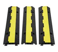 VEVOR Rampe passe-câbles 3 pièces 2 canaux – Caoutchouc/PVC, 5443 kg/axe, rabattable 15 m