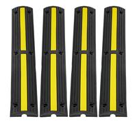 VEVOR Rampe Protection de Câble Ralentisseur en Caoutchouc 4PCS 8 164 kg 100 cm