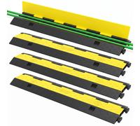 VEVOR Rampe Protection de Câble Ralentisseur Modulaire Caoutchouc 4PCS 2 Canaux
