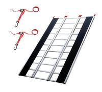 VEVOR Rampes Pliables Extra Larges en Aluminium 216x137,5 cm, Rampe de Chargement Capacité de 680,4 kg, Rampe d’Accès pour Moto/Moto Tout-Terrain/Remorque/VTT/UTV/Tracteur/Tondeuse à Gazon, 3PCs