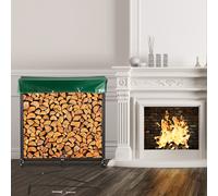 VEVOR Range Bûche Abris Bois Chauffage Range Bûches avec Couverture 183 cm Noir