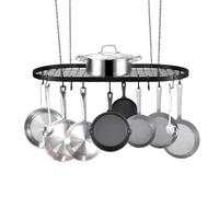 Vevor Rangement Poêles Et Casseroles 81,3x44x2,9cm Support À Poêle Suspendu Plafond Porte-Casseroles Charge 36kg-Restaurant Maison