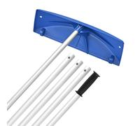 VEVOR Râteau à Neige de Toit, 60 cm, Râteau de Déneigement Réglable 1,18-5,5 m, avec Grattoir Plastique PP, Roues Inférieures, Poignée Antidérapante, Outil pour Enlever Neige Feuilles du Toit Garages