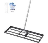 VEVOR Râteau de Nivellement de Pelouse 762 x 254 mm Manche 2130 mm pour Jardin