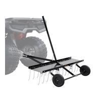 VEVOR Râteau déchaumeur à gazon 1219 mm pour VTT ou tondeuse 24 dents 195 mm