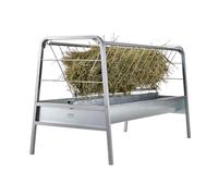 VEVOR Râtelier à foin pour bétail de 363,6 L, mangeoire à céréales et à foin 2 en 1, mangeoire à pâturage en acier robuste avec bac d'alimentation plus profond, pour élevages de moutons et hangars