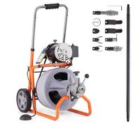 VEVOR RC-9001H-2.89.523M 75FT 3/8IN Machine de Nettoyage de Tuyaux, Noir, 22,86 m x 0,95 cm