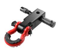 VEVOR Récepteur d'attelage à manille pour récepteur 50 mm, résistance rupture 29,9 T, anneau D goupille de verrouillage attelage de remorque pour camions, jeeps, récupération de véhicules tout-terrain