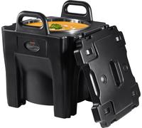 VEVOR Récipient alimentaire isolé, capacité 32 Qt, hotbox de restauration empilable avec fût en acier inoxydable, chauffe-plats LLDPE avec chargement par le haut et poignées intégrées, boucles, base f