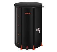 VEVOR Récupérateur Réservoir Eau de Pluie Pliable 250 L Robinets Kit Trop-plein