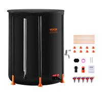 VEVOR Récupérateur Réservoir Eau de Pluie Pliable 250 L Robinets Kit Trop-plein