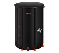 VEVOR Récupérateur Réservoir Eau de Pluie Pliable 250 L Robinets Kit Trop-plein
