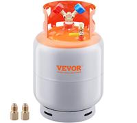 VEVOR Récupération de réfrigérant Récupération Réservoir cylindrique de 13,6 kg Valve en Y évaluée pour liquide de 400 PSI