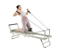VEVOR Reformer Pilates Pliable, Machine d'Entraînement Pilates Charge 181,44 kg, Lit avec Double Résistance, Ressort et Cordon, Kit Réformateur pour Utilisateurs Avancés et Débutants, Gym Domicile
