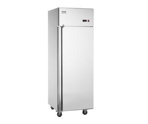 VEVOR Réfrigérateur Commercial 570 L, Armoire Réfrigérée Positive à Portée de Main 1 Porte, en Inox, Dégivrage Automatique, Contrôle de Température -2 à 8℃, 3 Étagères et 4 Roues, Cuisine Restaurant