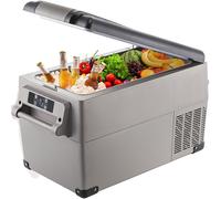 VEVOR Réfrigérateur de voiture, 35 l, compresseur, petit réfrigérateur portable, réfrigérateur de voiture avec compartiment congélateur, pour véhicules, voitures, camions, camping-cars, bateaux, mini-