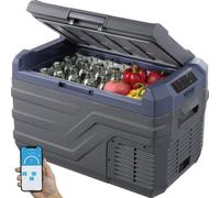 VEVOR Réfrigérateur Portable à Compression 30 L, Mini Frigo de Voiture 12/24 V CC et 100-240 V CA, Glacière à Zone Unique, -20 °C à 20 °C Température Réglable, pour Camion Camping Extérieur