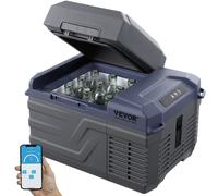 VEVOR Réfrigérateur Portable à Compression 12 L, Mini Frigo de Voiture 12/24 V CC et 100-240 V CA, Glacière à Zone Unique, -20 °C à 20 °C Température Réglable, pour Camion Bateau Maison Camping
